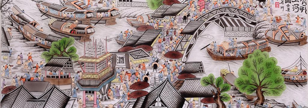 我國(中國)古代最大的風(fēng)俗畫是《清明上河圖》圖片